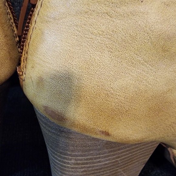 Y2k‎ Mudd Strappy Chunky Heel Back Zip Size 10 Beige Sandals - Picture 3 of 16